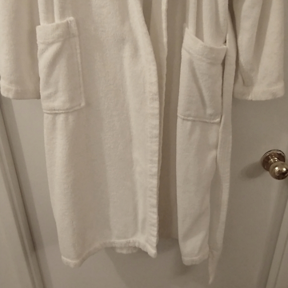 100% Plush Thick Cotton Terry 16 oz Robe and Slippers Set - Picture 6 of 14